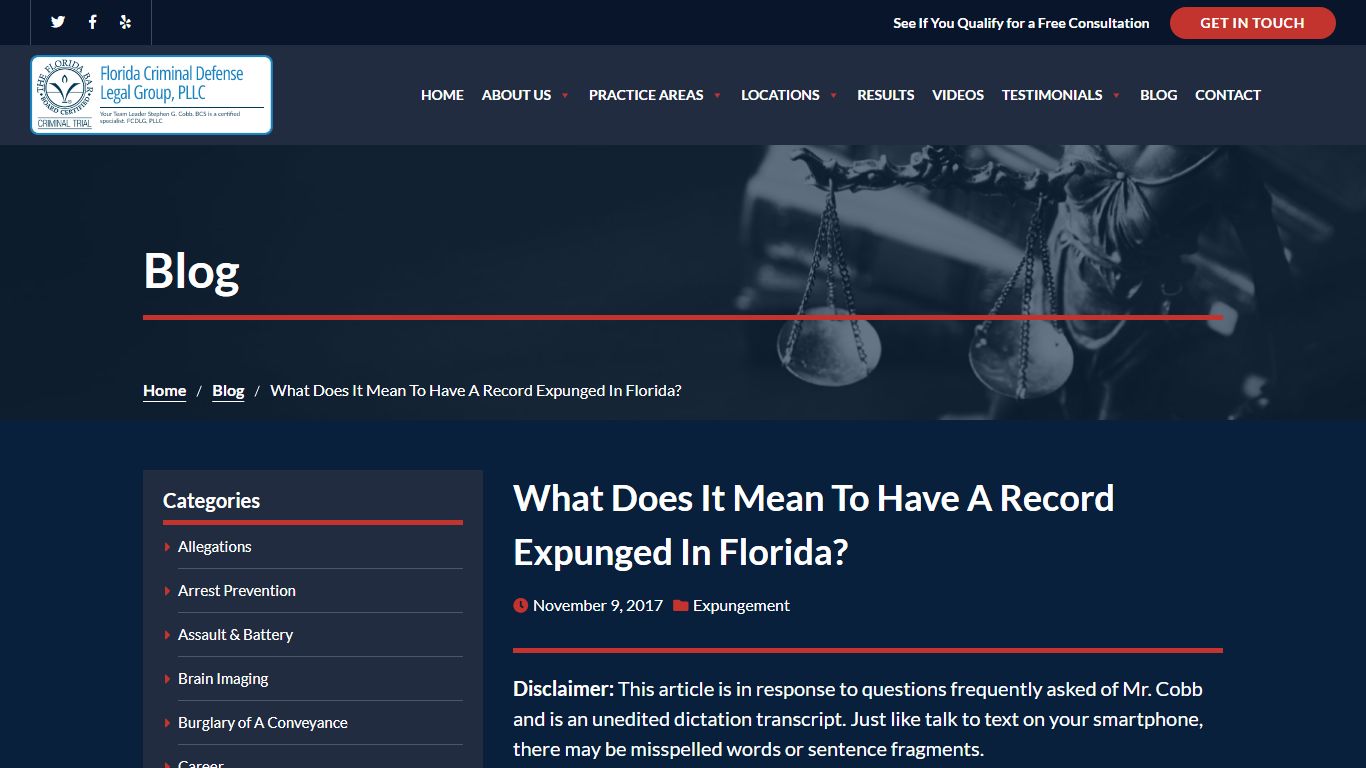 What Does It Mean To Have A Record Expunged In Florida?